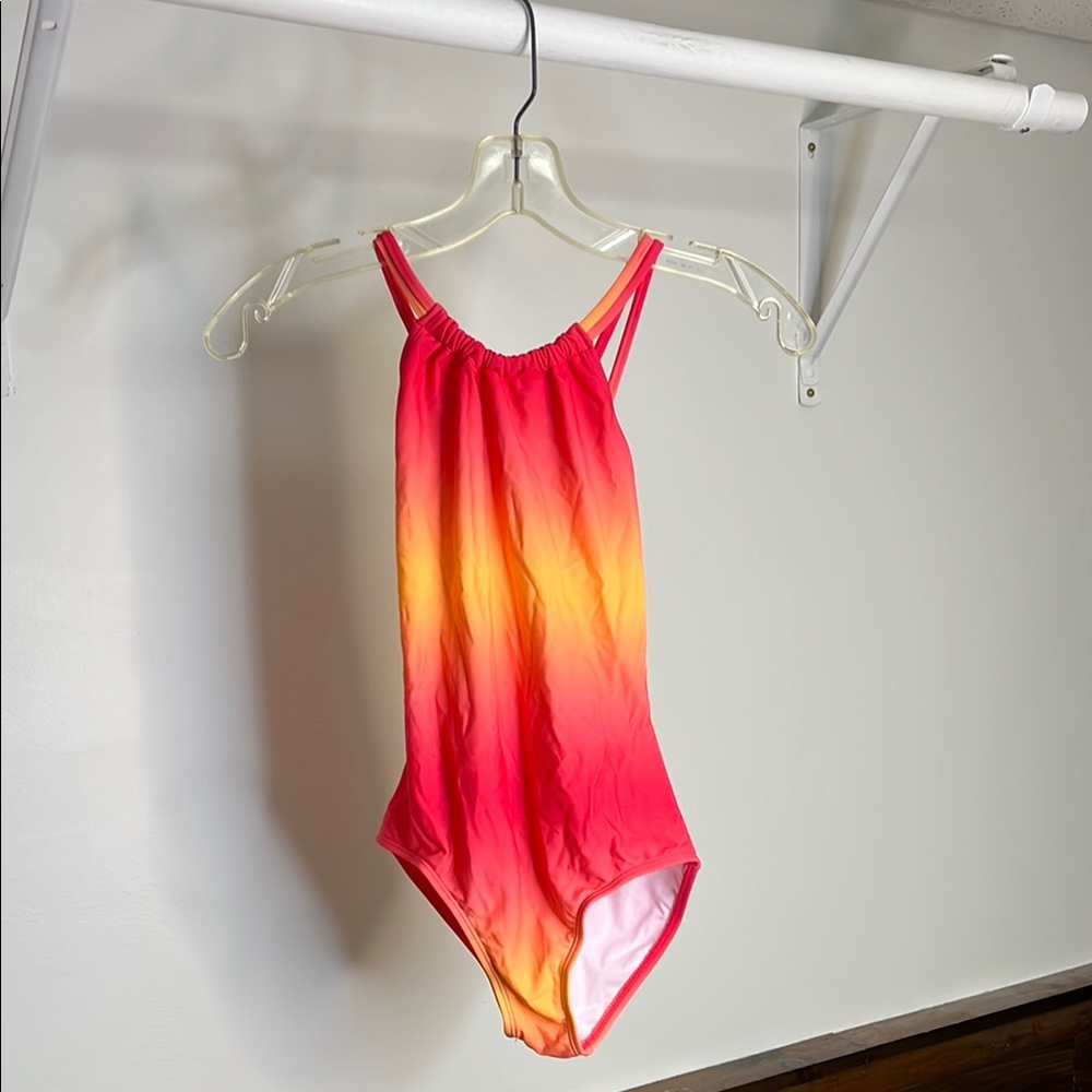 NWT Kanu Surf Vibrant Pink and Orange One-Piece Swimsuit- 12‎